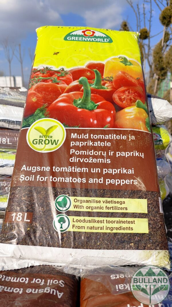 A peat substrate for tomatoes and peppers, 18 l.